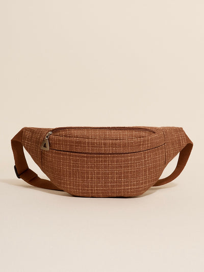 Plaid Pattern Crossbody Bag