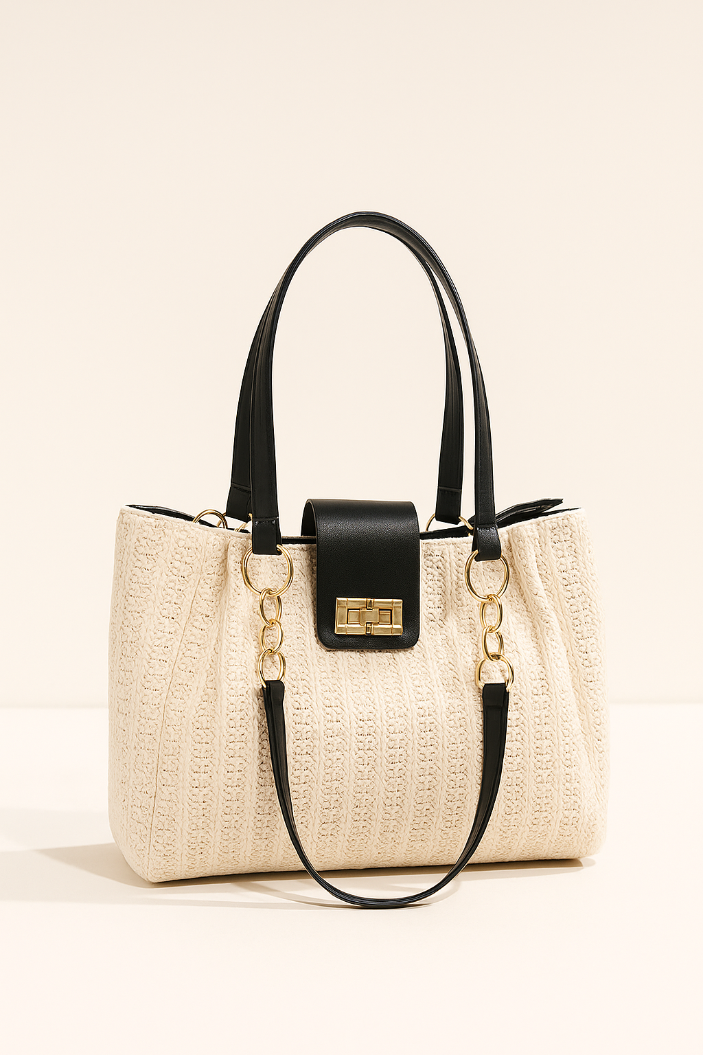 Woven Straw Shoulder Bag