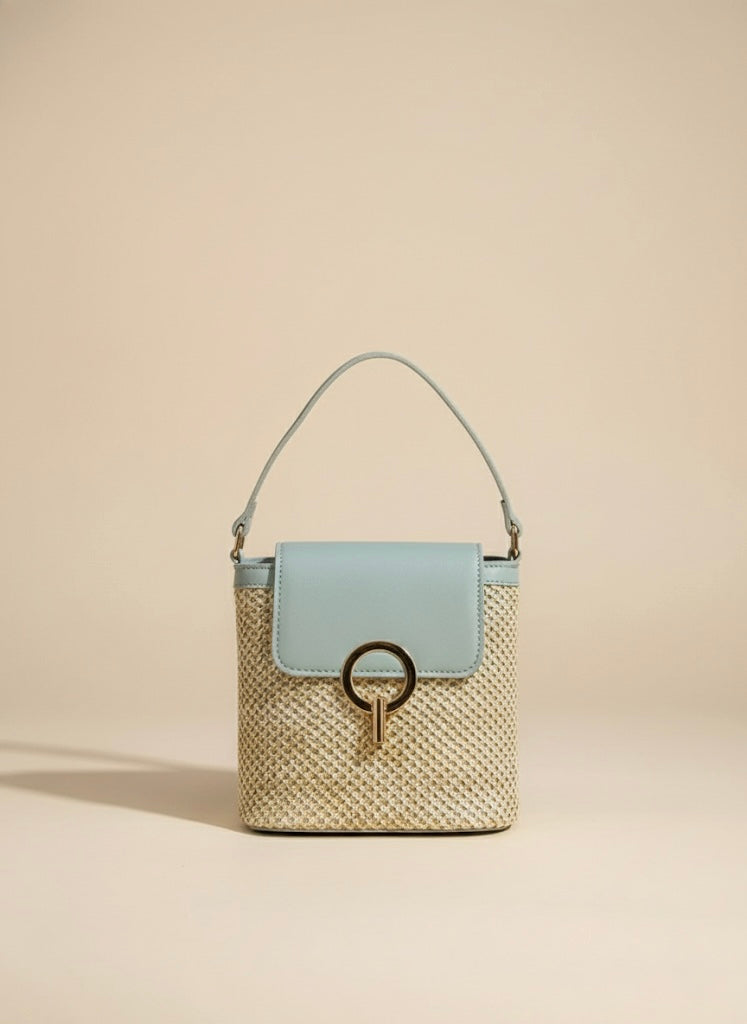 Woven Straw Crossbody Bag
