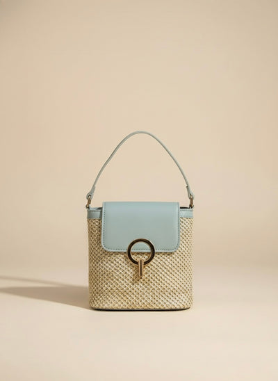 Woven Straw Crossbody Bag