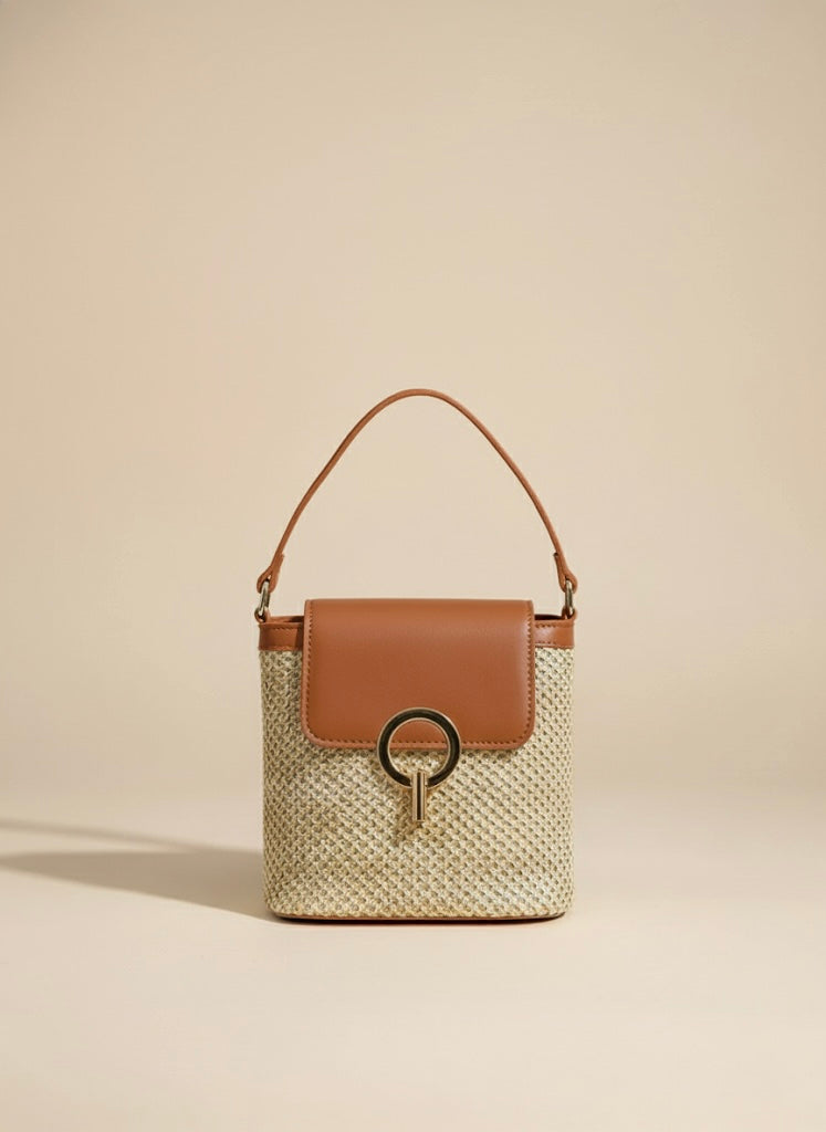 Woven Straw Crossbody Bag