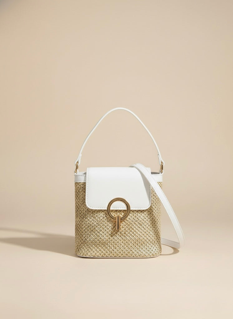 Woven Straw Crossbody Bag
