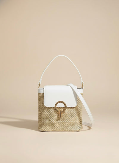 Woven Straw Crossbody Bag
