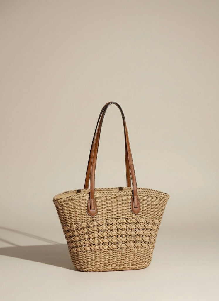 Woven Straw Shoulder Bag