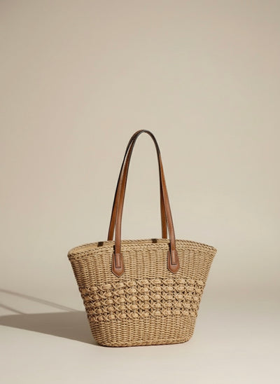 Woven Straw Shoulder Bag