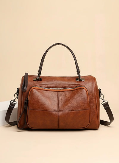 Vintage Style Leather Crossbody Bag