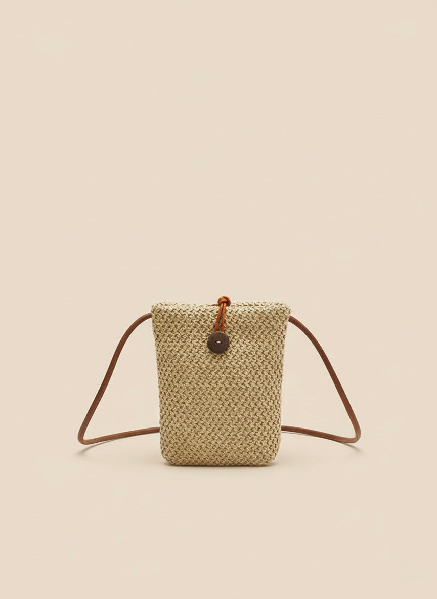 Straw Woven Crossbody Bag