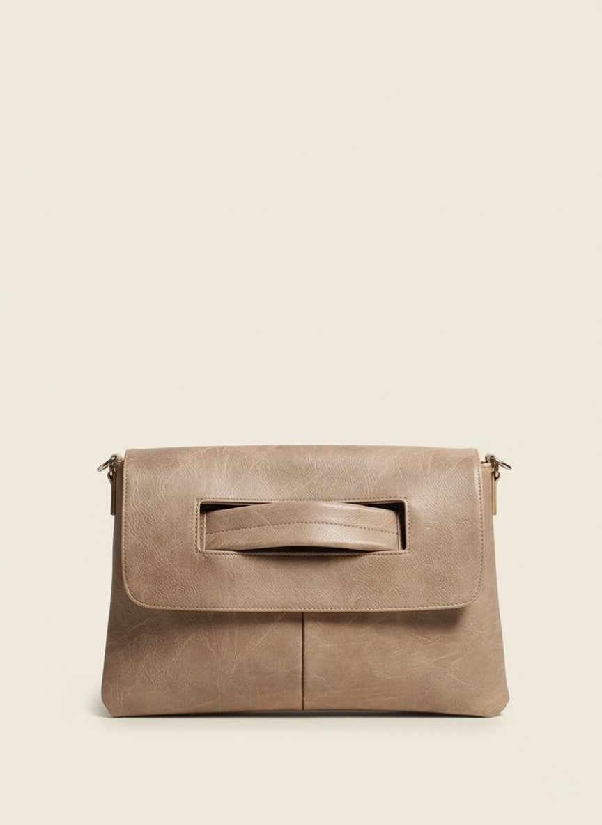 PU Leather Square Crossbody Bag